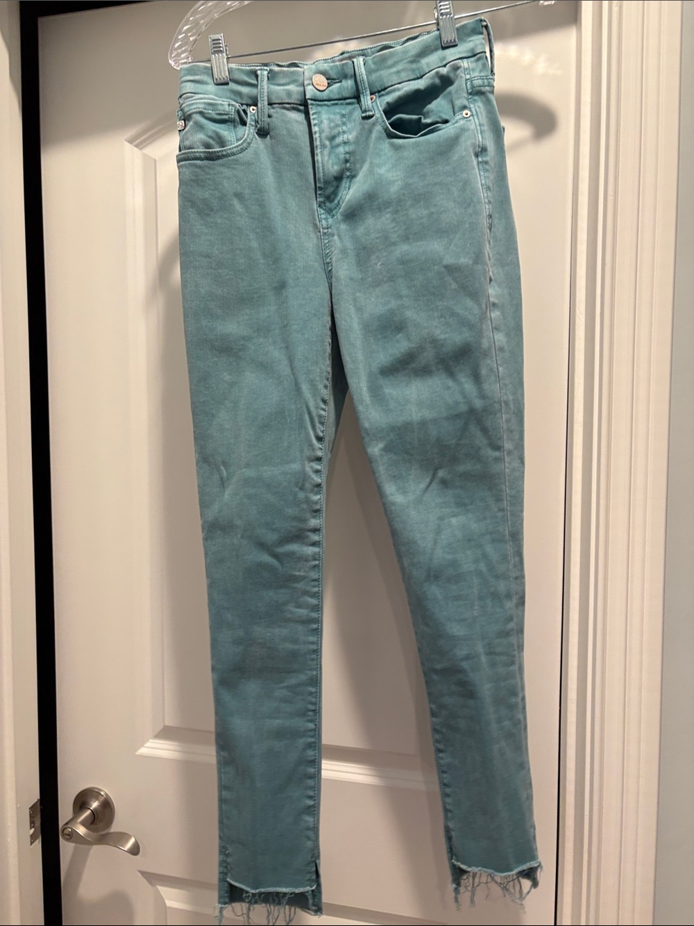 Dear John Women’s Mid-Rise Slim Jeans in Teal